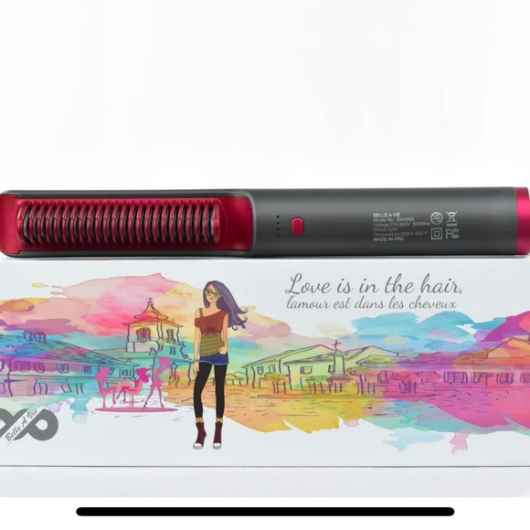 Red and Gray Hair Straightener - Picture 3 of 3